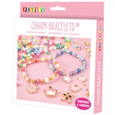 PlayBox: Charm Armband Bastelset mit Perlen und Anhängern 500 Stück