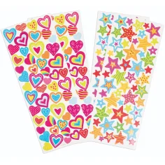 PlayBox: Herz- und Sternaufkleber-Set 214 Teile