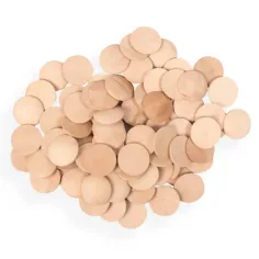 PlayBox: Holzknöpfe mit 25mm Durchmesser 100er Set