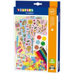PlayBox: Kreatives Set für Mädchen mit 350 Teilen und Zubehör