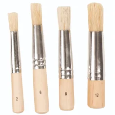 PlayBox: Kurzer Wildschweinborstenpinsel 4er-Set