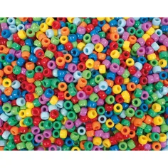 PlayBox: Lebendige farbige Fädelperlen 9mm 1000Stück