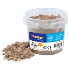 PlayBox: Naturfarbenes Sandspielzeug in einem Eimer 1kg