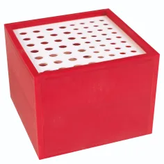 PlayBox: Pinselhalterbox mit 64 Fächern 13x13x10cm