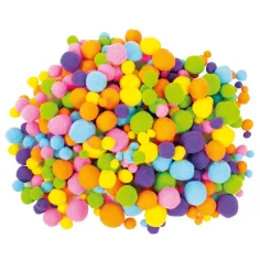 PlayBox: Pom-Pom in Neonfarben 500er-Pack Bild 1