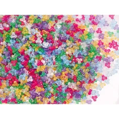 PlayBox: Propellerförmige glitzernde auffädelbare Perlen, 2200 Stück Bild 2