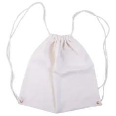 PlayBox: Weißer Turnbeutel, Sportbeutel 34x35cm