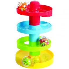 Playgo: Baby Kugelbahn Turm mit drei Kugeln Bild 2