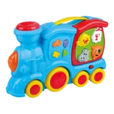 Playgo: Fröhlicher Tier-Babyzug mit Geräuschen und Musik Bild 2