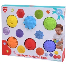 Playgo: Tastfördernde Regenbogen-Babykugeln