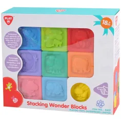 Playgo: Weiche Regenbogen Bausteine