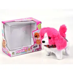Plüsch-Hund mit Geräuschen in verschiedenen Farben spazieren.