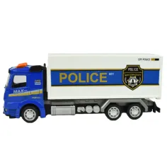 Police Set: Schwungrad-Polizeilastwagen mit Licht und Ton in verschiedenen Ausführungen 19cm 1 Stück Bild 3