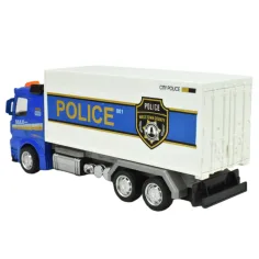 Police Set: Schwungrad-Polizeilastwagen mit Licht und Ton in verschiedenen Ausführungen 19cm 1 Stück Bild 4