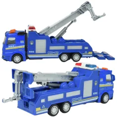 Polizeiautos: Schwungrad-Polizeilastwagen in verschiedenen Ausführungen 19cm Bild 7
