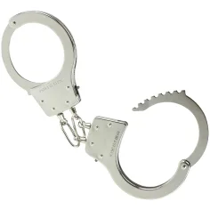 Polizeiliche Metallspielhandschellen Bild 2
