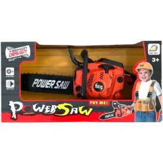 Power Saw elektronische Kettensäge mit Licht und Ton in orangefarbener Farbe