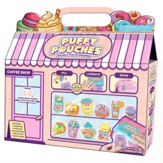 Puffy Pouches: Pufi Charm Design Set - Café