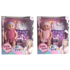 Pipi Mädchen Puppe mit ausmalbarem Oberteil und Zubehör in zwei Varianten