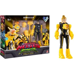 Quantum Heroes: Dinoster Delby Actionfigur mit gelber Rüstung 20 cm