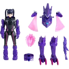 Quantum Heroes: Dinoster Trina Actionfigur mit lila Rüstung 20 cm Bild 2