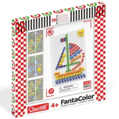 Quercetti: Fantacolor Mosaik Segelboot 70 Stück