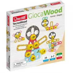 Quercetti: Techo Formen und Gestalten Holzbauspiel