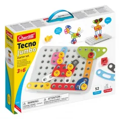 Quercetti: Tecno Jumbo Starter-Bausatz 52 Stück