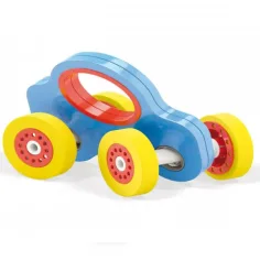 Quercetti: Wroom Holzauto in Blau Bild 2
