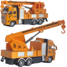 RC ferngesteuerter Bagger oder Kranwagen mit Licht in zwei Varianten 27MHz 1/36 Maßstab 20cm Bild 9