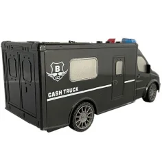 RC ferngesteuerter Geldtransporter Kleinbus mit Licht- und Soundeffekten 1:18 Maßstab 20cm Bild 2