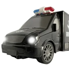 RC ferngesteuerter Geldtransporter Kleinbus mit Licht- und Soundeffekten 1:18 Maßstab 20cm Bild 4