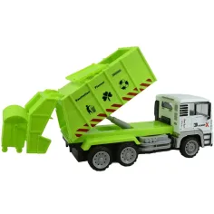 RC ferngesteuerter Metallkabinen-Container-Müllwagen mit Lichteffekten 27MHz 1/12 Maßstab 36cm Bild 3