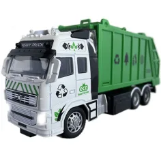 RC-Fernsteuerbarer Müll- oder Containertransporter mit Licht 27MHz 1/36 20cm in zwei Varianten Bild 7
