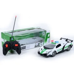 RC Fernbedienbarer Polizeilamborghini Sportwagen mit Lichteffekten im Maßstab 1/16