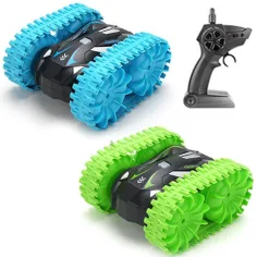 RC Storm Dancer 360: 2 in 1 amphibisches ferngesteuertes Fahrzeug mit Kettenantrieb 2.4GHz in mehreren Varianten