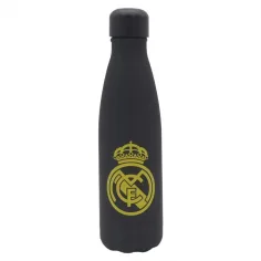 Real Madrid Edelstahl doppelwandige schwarz-goldene Stahlflasche 500ml