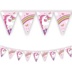 Regenbogen-Einhorn-Party-Wimpelkette