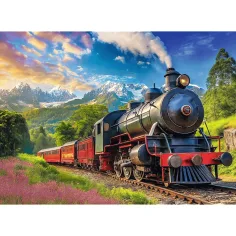 Zugreise zwischen den Bergen – Puzzle mit 1000 Teilen -Trefl Bild 2