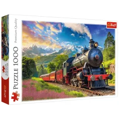Reise zwischen den Bergen mit dem Zug 1000 Teile Puzzle -Trefl
