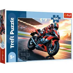 Rennmotorr auf der Strecke 100-teiliges Puzzle - Trefl