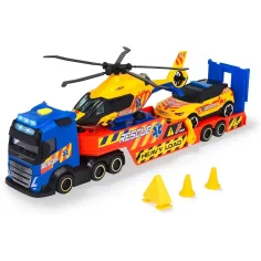 Rettungslastwagen mit Hubschrauber und Auto - Dickie Toys Bild 3