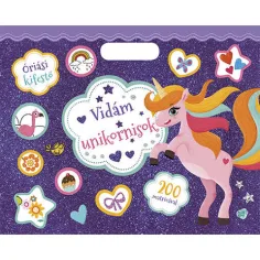 Riesiges Ausmalbuch – Fröhliche Einhörner, Ausmal- und Stickerheft