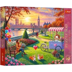 Romantisches London 500-teiliges Premium Plus Qualitäts-Puzzle - Trefl