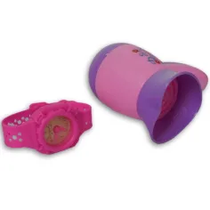 Rosa 9-teiliges Schönheitset mit Schuhen, Uhr und Zubehör. Bild 3