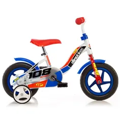 Roter-weißer Kinderfahrrad Größe 10 - Dino bikes Fahrrad