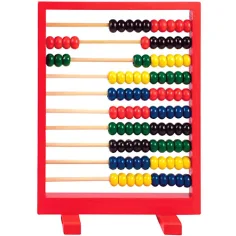 Roter Abakus Holz Rechenspiel