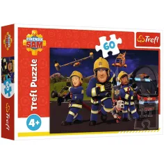 Sam der Feuerwehrmann im Held-Outfit - 60 Teile Puzzle - Trefl
