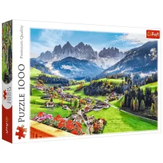 Sankt Magdalena, Dolomiten, Italien 1000 Teile Puzzle - Trefl