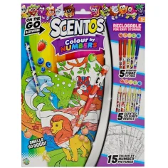 Scentos Ausmalbare Zahlenmalbuch